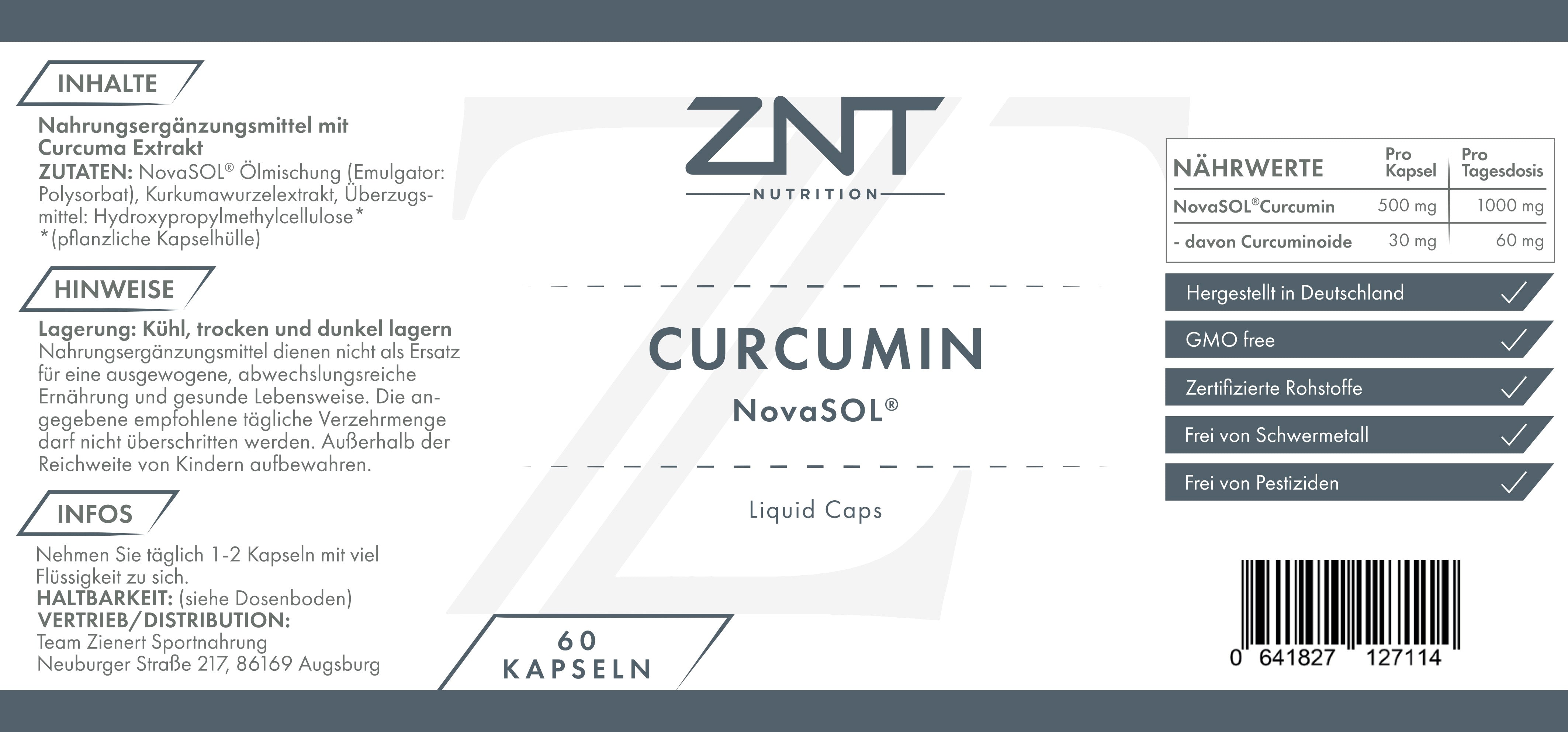 NovaSOL® Curcumin - ZNT Nutrition