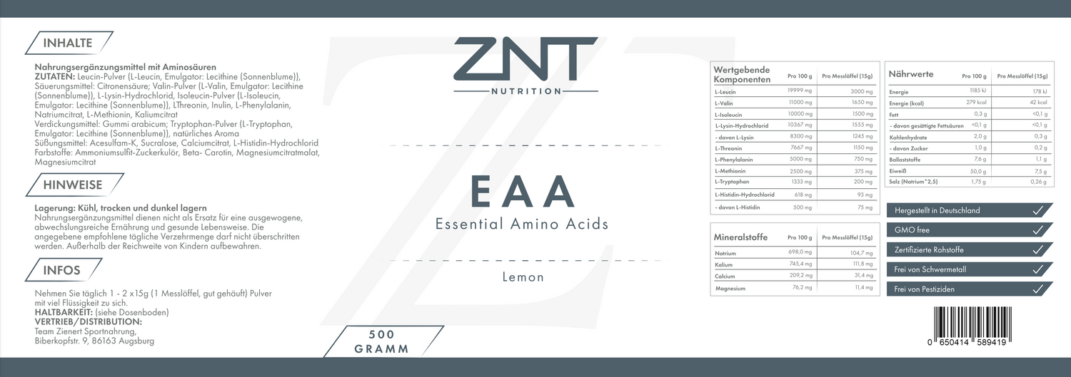 EAAs - ZNT Nutrition