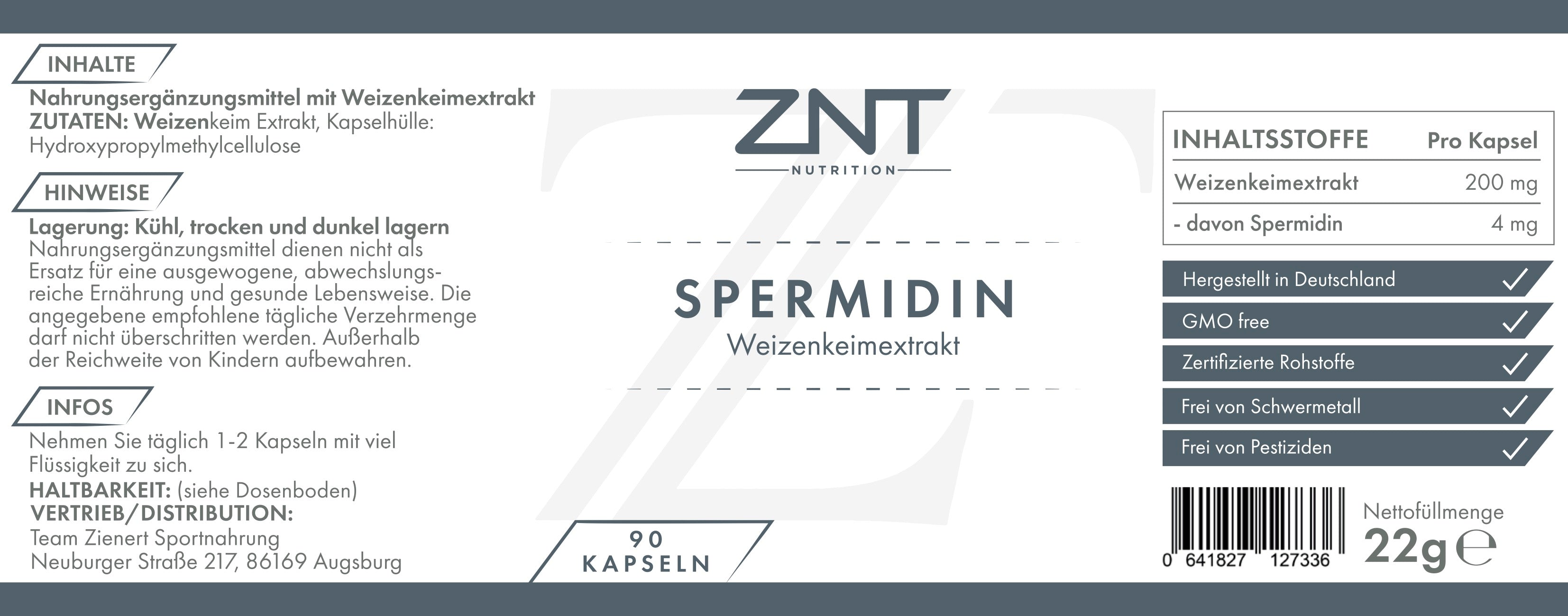 Spermidin - ZNT Nutrition