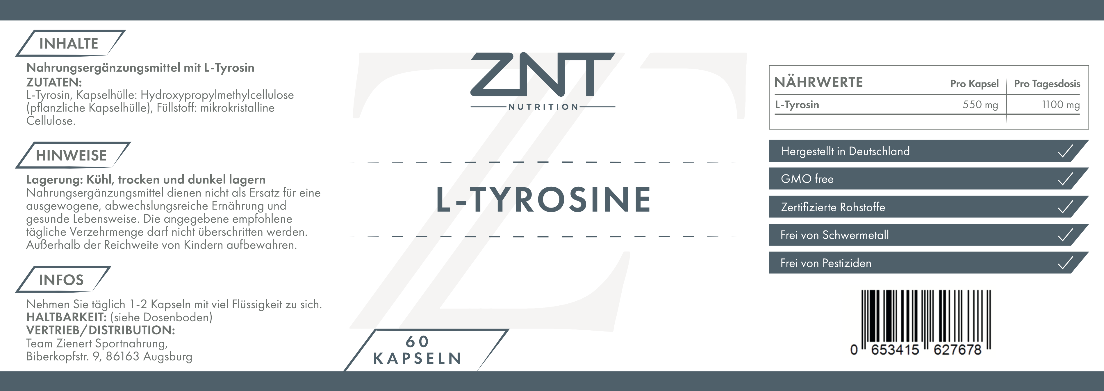 L-Tyrosine - ZNT Nutrition
