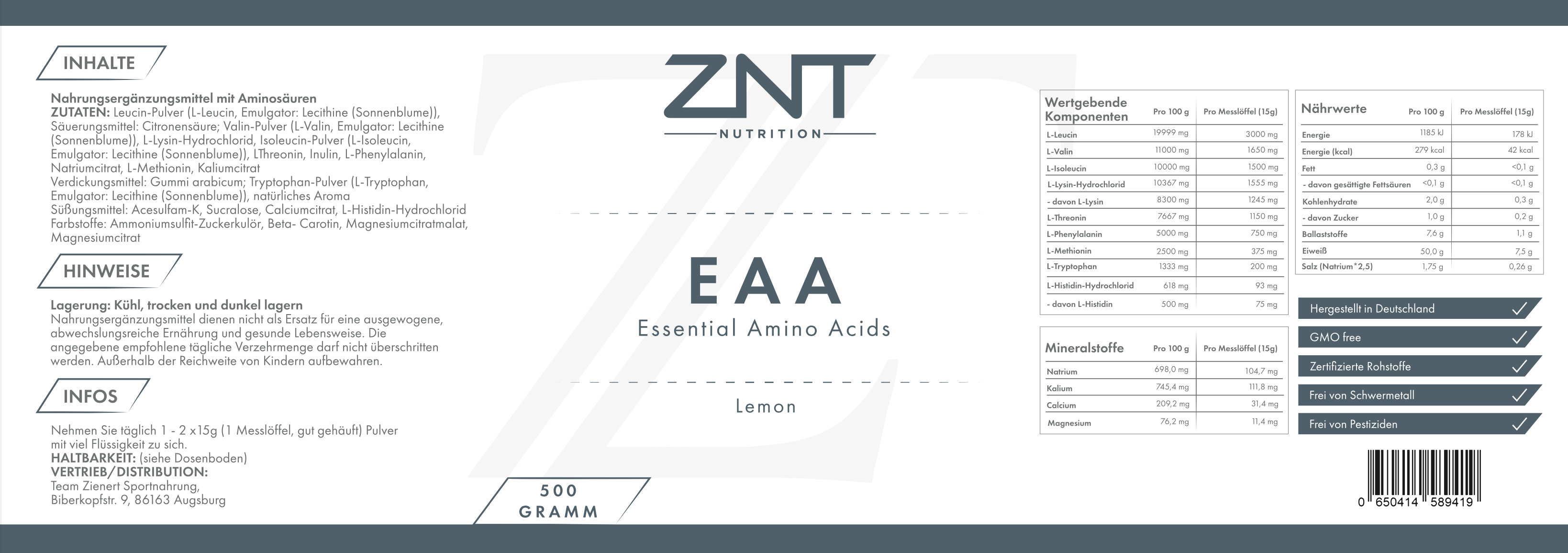 EAAs - ZNT Nutrition