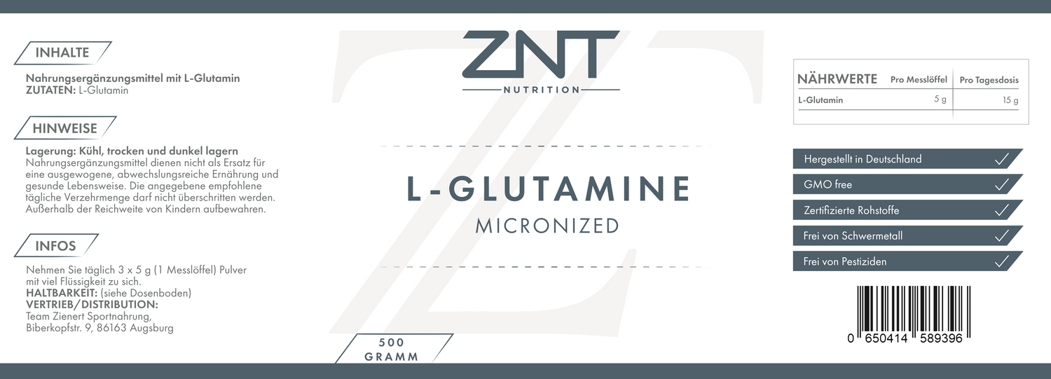 L-Glutamine - ZNT Nutrition