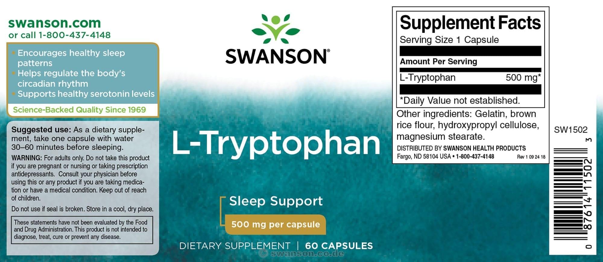L-Tryptophan - Swanson